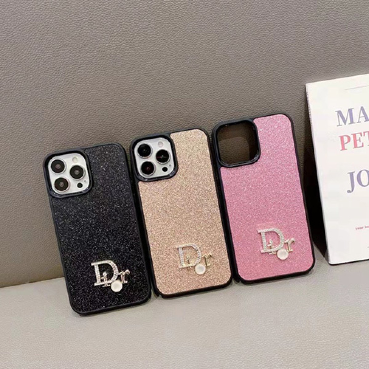 Dior iPhone 15 Pro Max 15 Plus Case Luxury Shoulder card monogram
