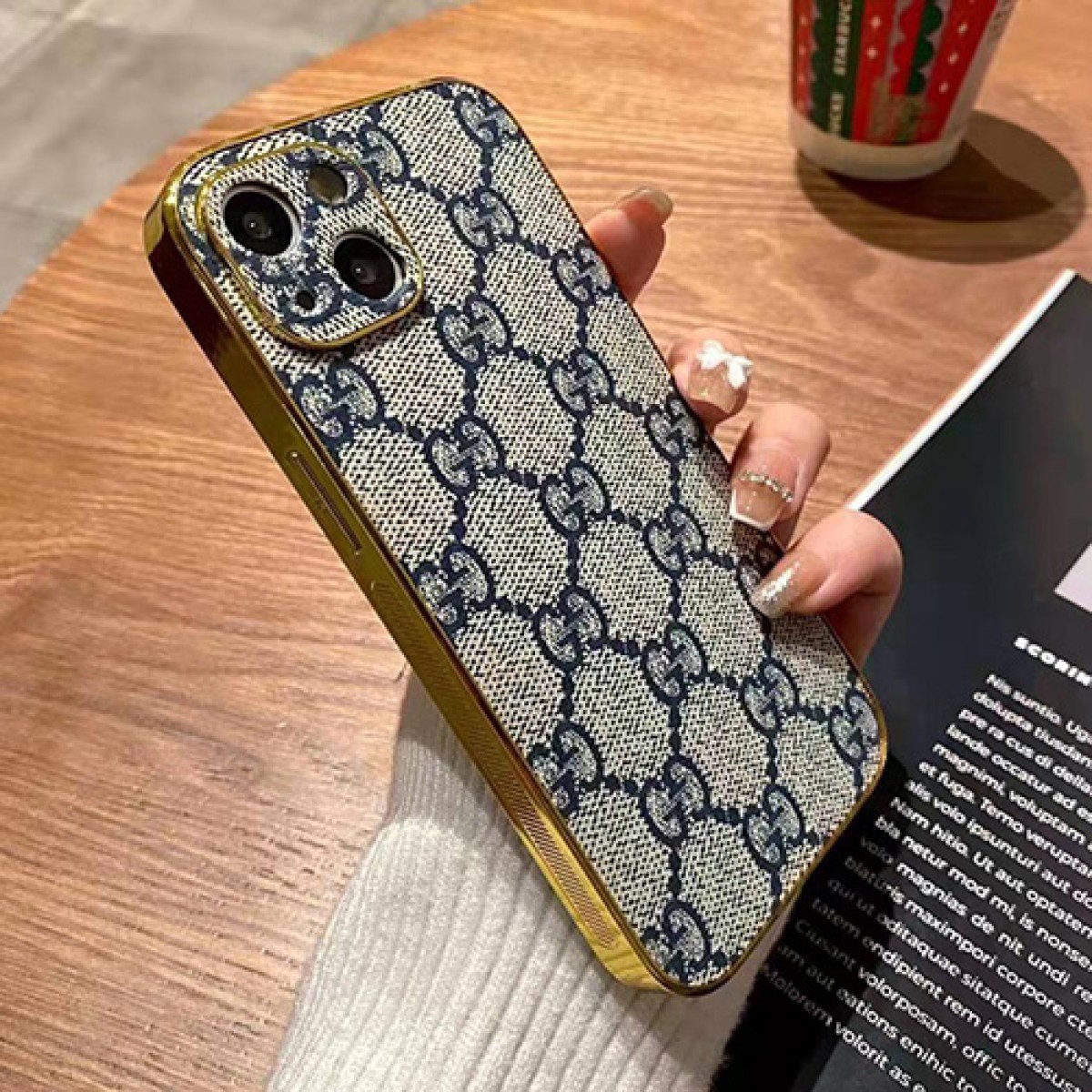 Gucci Pattern iPhone 14 Pro Case