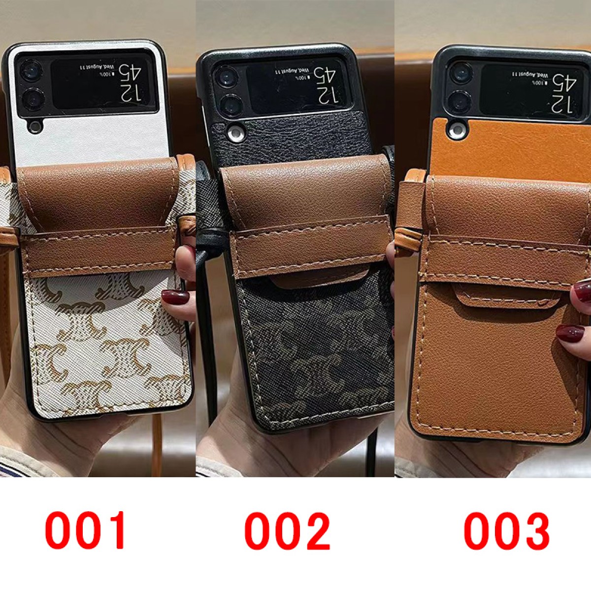 celine galaxy s23+ultra case luxury strap card bag iphone15pro max plus  leather logo cover