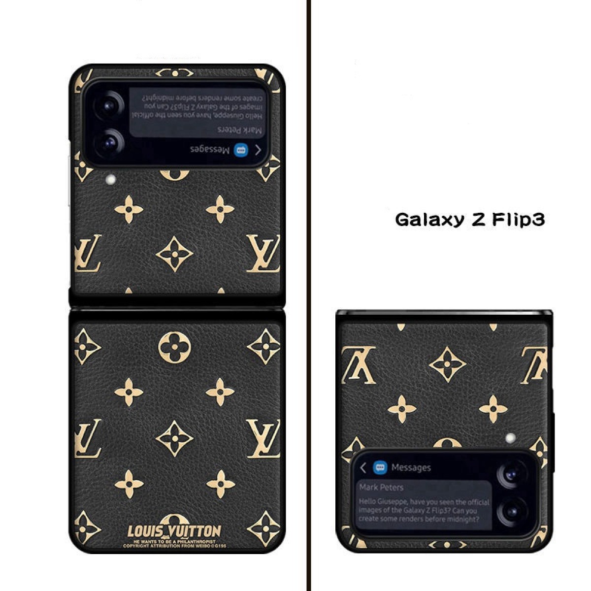 lv galaxy z flip 4 case luxury leather monogram 2022 protect samsung cover