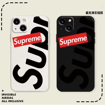 supreme iphone15 pro max 15 plus case luxury logo plating style cover