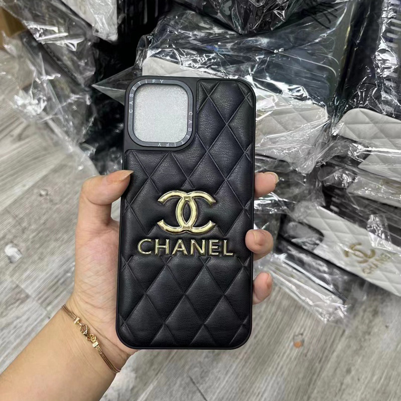 Chanel Luxury iPhone 16 15 Pro max 14 13 Case Back Cover coque