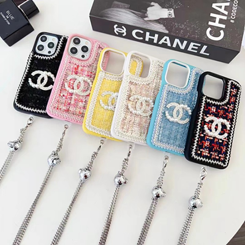 Chanel Luxury iPhone 15 Pro max 14 Case Back Cover