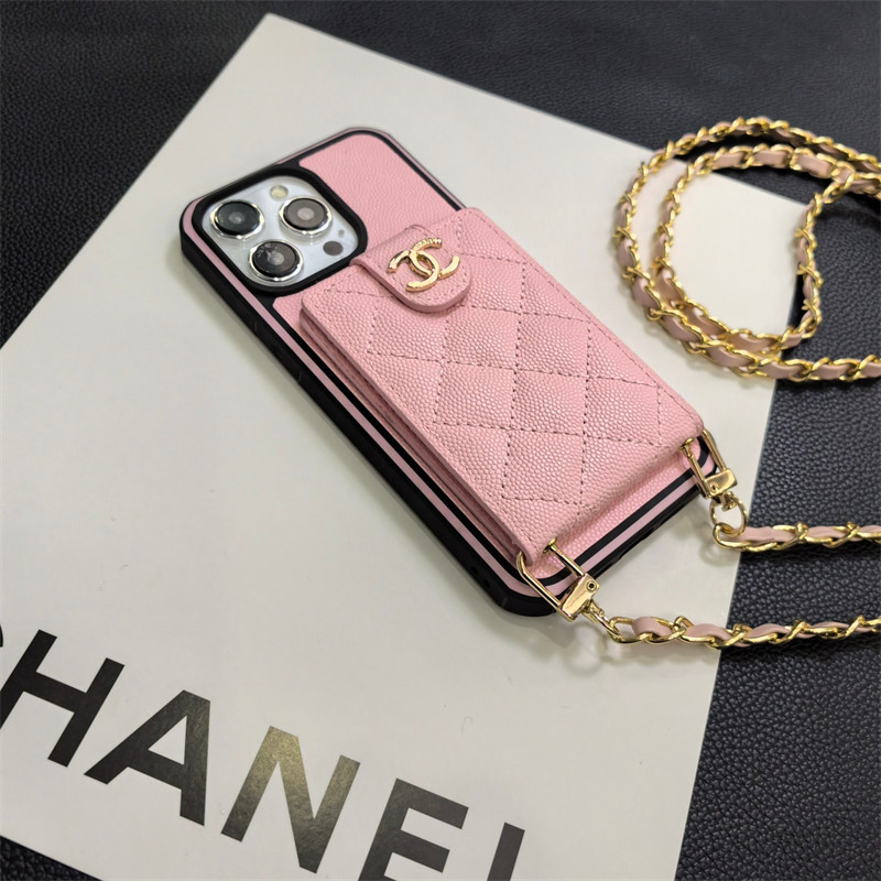 Chanel iPhone13/14/15 16 Pro Max Wallet Flip Case Fashion Brand Full Cover housse