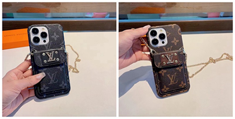 Lv iPhone13/14/15 Pro Max Wallet Flip Case