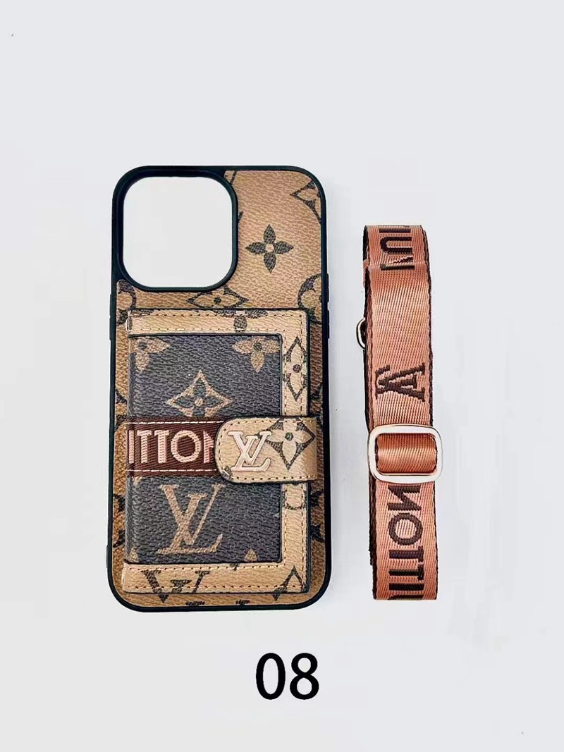 Lv iPhone13/14/15 Pro Max Wallet Flip Case