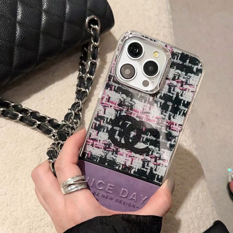 Chanel iPhone13/14/15 Pro Max Wallet Flip Case