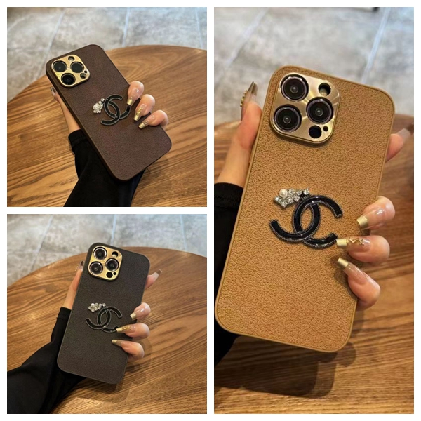 Chanel Luxury designer iPhone 15 plus 15 pro max 14 case 