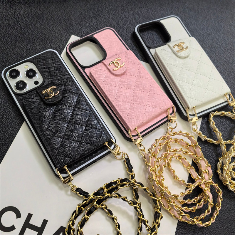 Chanel iPhone13/14/15 16 Pro Max Wallet Flip CaseShockproof Protective Designer iPhone 15 16 Case