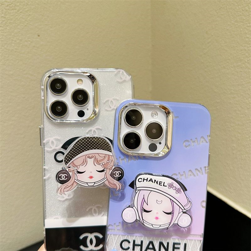 Chanel Luxury iPhone 16 15 Pro max 14 13 Case Back Cover coque  ledertascheoriginal luxury fake case