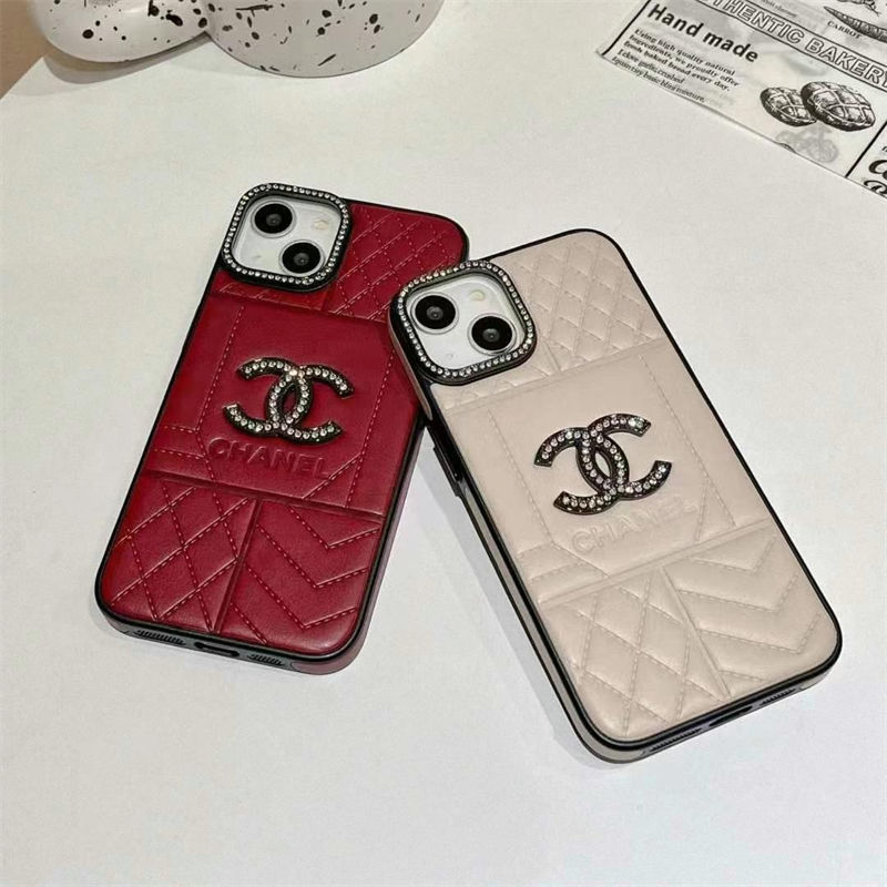 Chanel Luxury designer iPhone 16 Pro max 16 15 14 case coque cover Leather women men