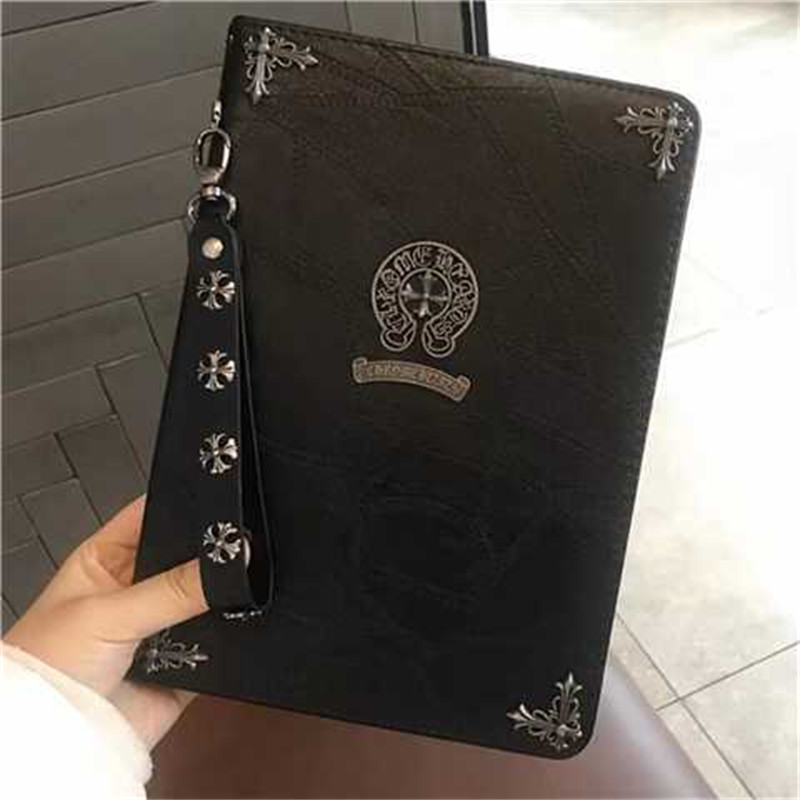 Chrome Hearts ipad air6 5 4 3 case ipad pro 2022 Leather Business Cover for men womenDesigner ipad mini 7/6/5 luxury case