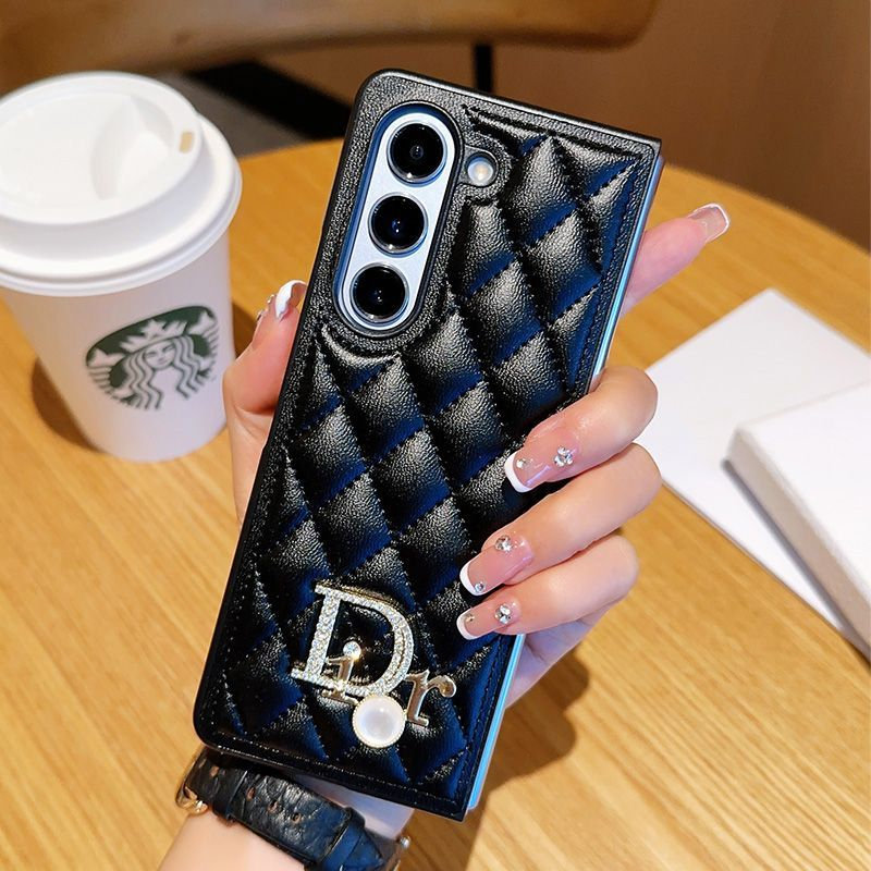 Dior Luxury samsung z flip 5 4 fold6  Case Back Cover 