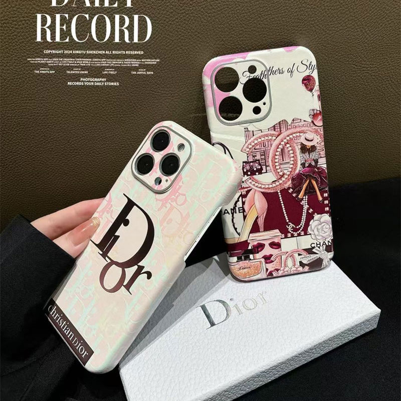 Dior iPhone 16 15 Pro max 14 13 Case Back Cover