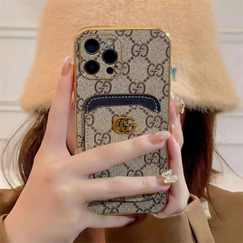 Gucci Luxury iPhone 16 15 Pro max 14 13 Case Back Cover