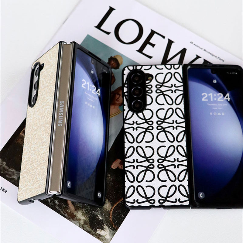 LOEWE samsung  z flip 4 5  6 cover shellLuxury samsung z flip 6 5 4 3 fold 4 5 6 phone case Case Back Cover