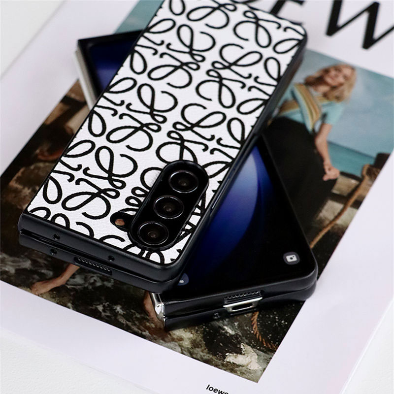 LOEWE Phone case Shell for samsung z flip 6 5 4 fold4 3 Fashion Brand Full Coversamsung  z flip 6 5 4 Case