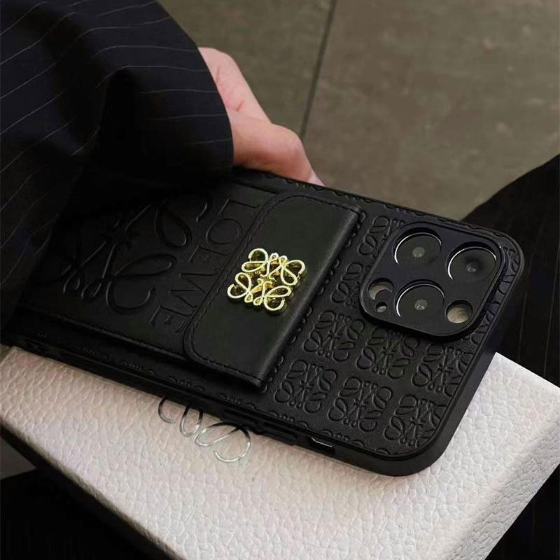 LOEWE Luxury iPhone 16 15 Pro max 14 13 Case Back Cover coque ledertasche Shockproof Protective Designer iPhone 15 16 Case