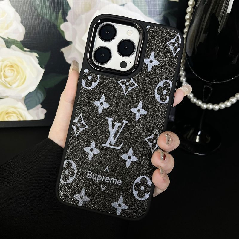 Lv Luxury iPhone 16 15 Pro max 14 13 Case Back Cover coque  ledertascheShockproof Protective