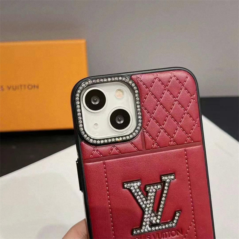 Lv Luxury iPhone 16 15 Pro max 14 13 Case Back Cover coque  ledertasche