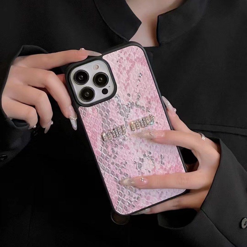 MiuMiu  iPhone 15/14/13/12/11 PRO Max xr/xs case hülle CoveriPhone13/14/15 Pro Max Wallet Flip Case