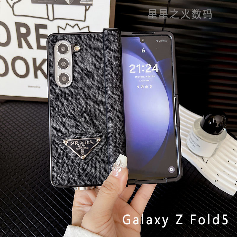 Prada Galaxy Z Flip 3 4 5 6 5G Case galaxy z flip fold 6 5 4 3 2original luxury fake case samsung  z flio 4 5 6 cover shell