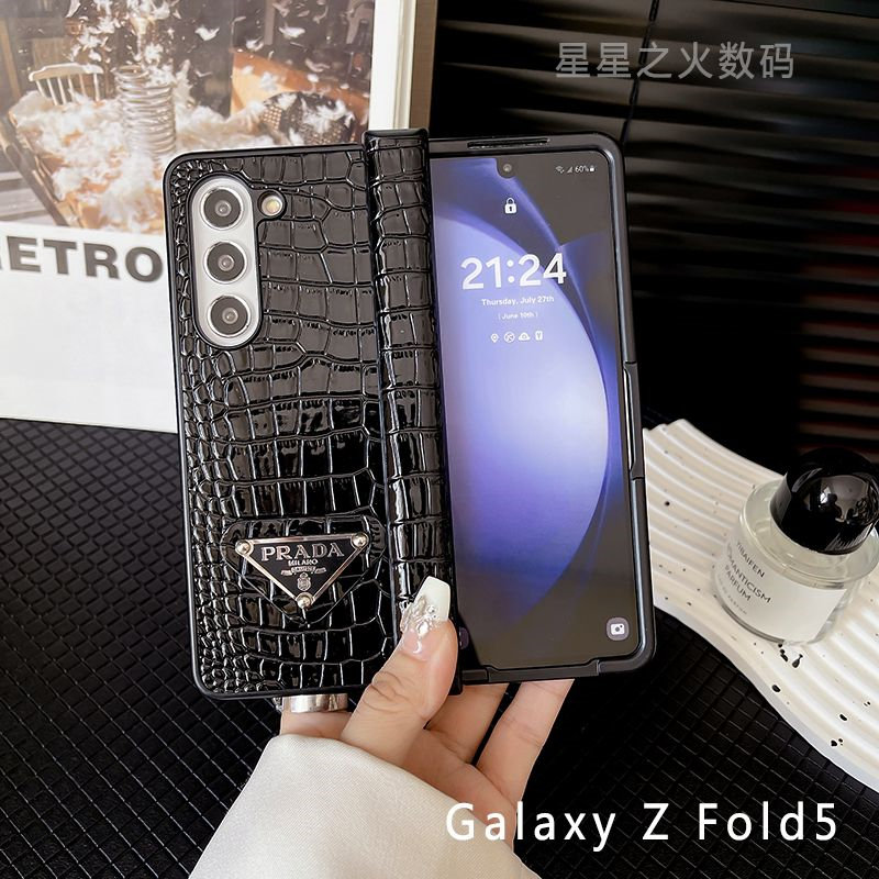 Prada Phone case Shell for samsung z flip 6 5 4 fold4 3 Luxury samsung z flip 5 4 fold6 Case