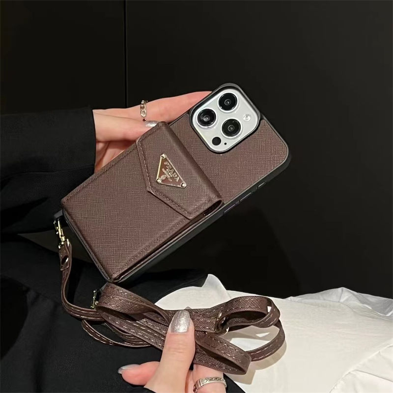 Prada Luxury designer iPhone 16 Pro max case coque coveriPhone13/14/15 16 Pro Max Wallet Flip Caseoriginal luxury fake case