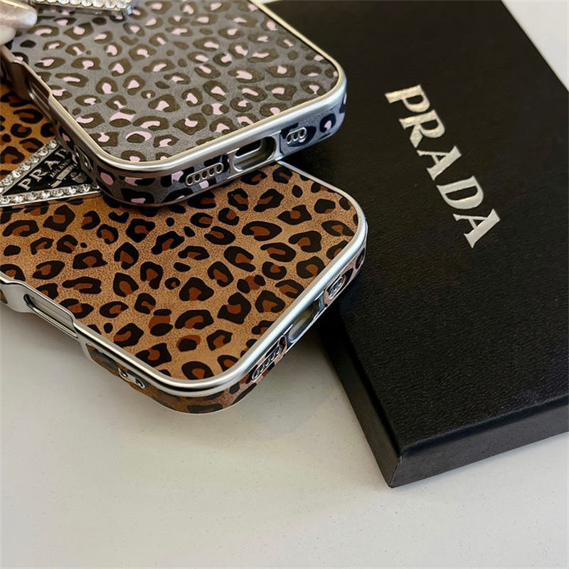 Prada Luxury iPhone 16 15 Pro max 14 13 Case Back Cover coque