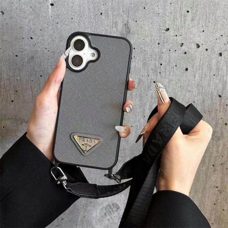 Prada iPhone13/14/15 16 Pro Max Wallet Flip CaseShockproof Protective Designer iPhone 15 16 Case