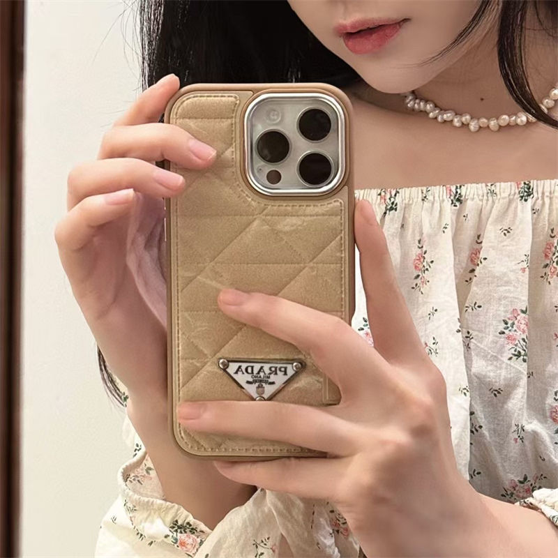 Prada  original luxury fake case iphone16 pro max 14