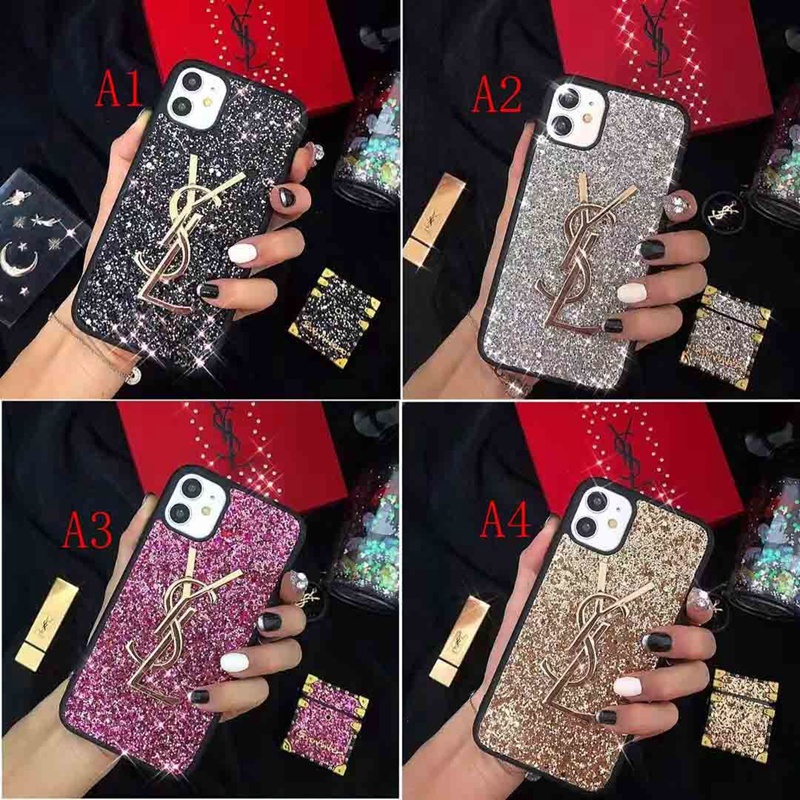 Ysl Luxury iPhone 15 Pro max 14 Case Back Cover coque  ledertascheiPhone13/14/15 Pro Max 