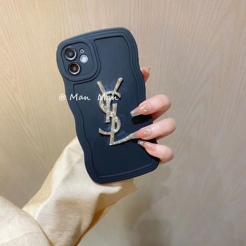 Ysl Luxury iPhone 15 Pro max 14 Case Back Cover coque