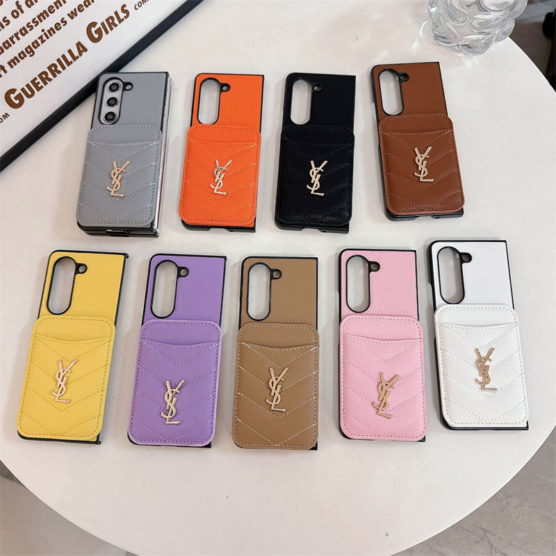 ysl samsung z flip 5 4 fold6  Case Back